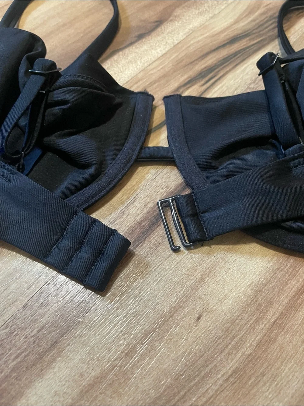 Aerie Black Unlined Underwire Bikini Top Size 36D NWT